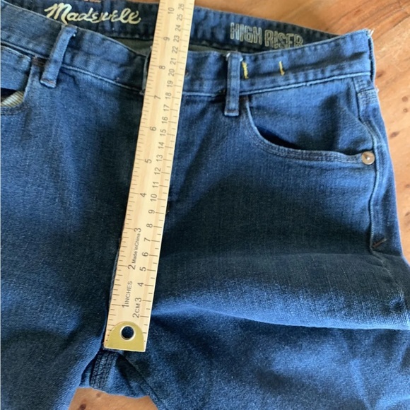 Madewell High Riser Skinny Jeans Size 26x32 (27x30) Medium Wash Stretch Denim - Picture 11 of 11